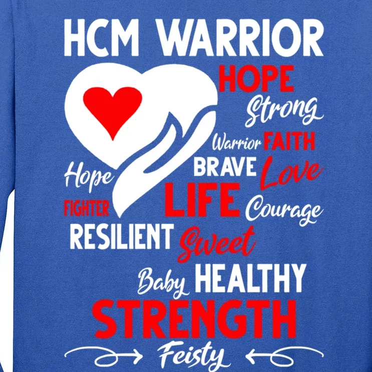 Hypertrophic Cardiomyopathy Raising Awareness Hcm Warrior Funny Gift Tall Long Sleeve T-Shirt