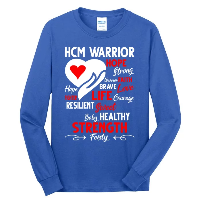 Hypertrophic Cardiomyopathy Raising Awareness Hcm Warrior Funny Gift Tall Long Sleeve T-Shirt