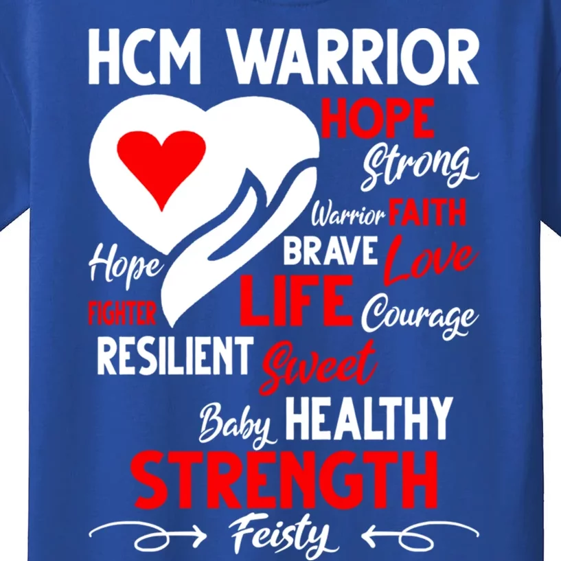 Hypertrophic Cardiomyopathy Raising Awareness Hcm Warrior Funny Gift Kids T-Shirt