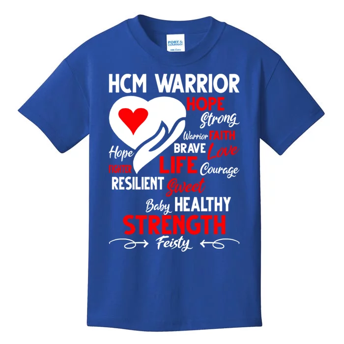 Hypertrophic Cardiomyopathy Raising Awareness Hcm Warrior Funny Gift Kids T-Shirt