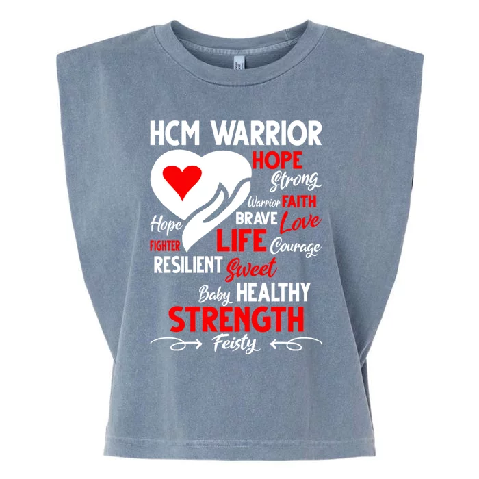 Hypertrophic Cardiomyopathy Raising Awareness Hcm Warrior Funny Gift Garment-Dyed Women's Muscle Tee