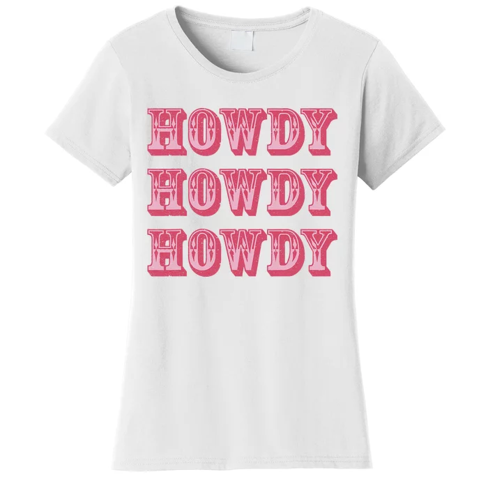 Howdy Cowgirl Retro Vintage Country Western Yeehaw Cowgirl Women's T-Shirt