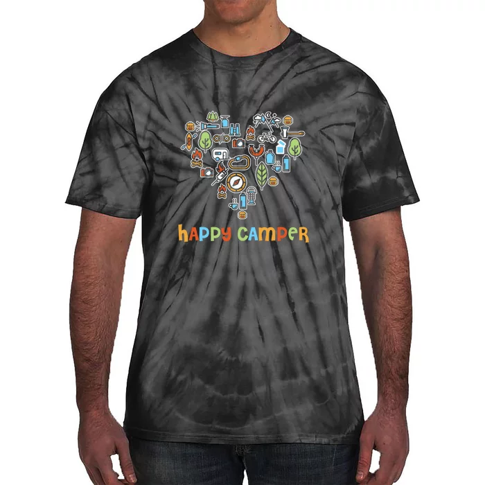 Happy Camper Road Trip Camping Vacation Gift Tie-Dye T-Shirt