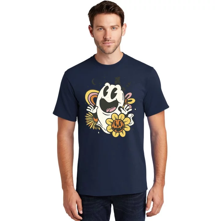 Halloween Cute Retro Ghost Tall T-Shirt