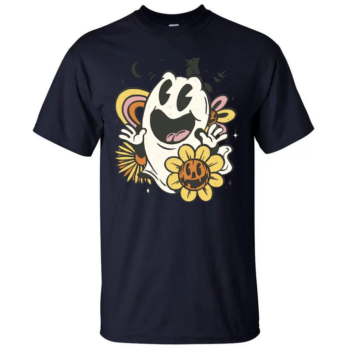 Halloween Cute Retro Ghost Tall T-Shirt