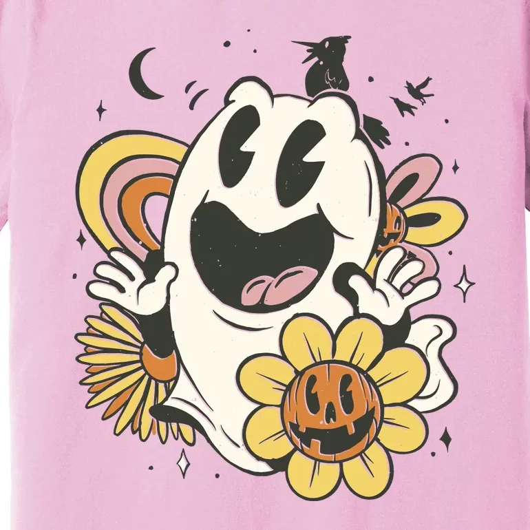 Halloween Cute Retro Ghost Premium T-Shirt