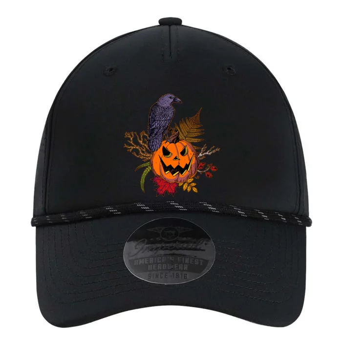 Halloween Crow Raven Pumpkin Fall Autumn Lover Performance The Dyno Cap