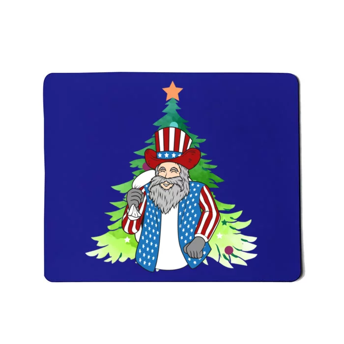 Here Comes Santa Clauspatriotic Kris Kringle Christmas Tree Great Gift Mousepad