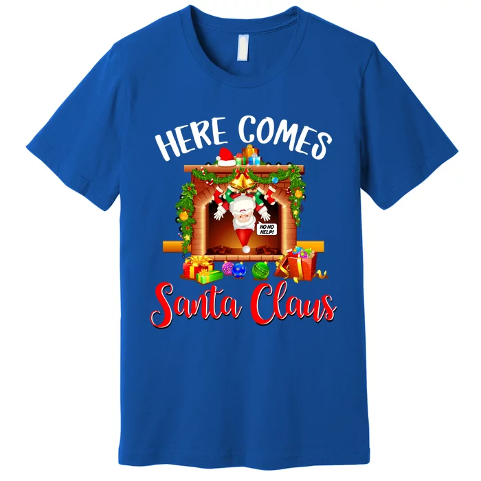 Here Comes Santa! Ho Ho Help! Gift Premium T-Shirt