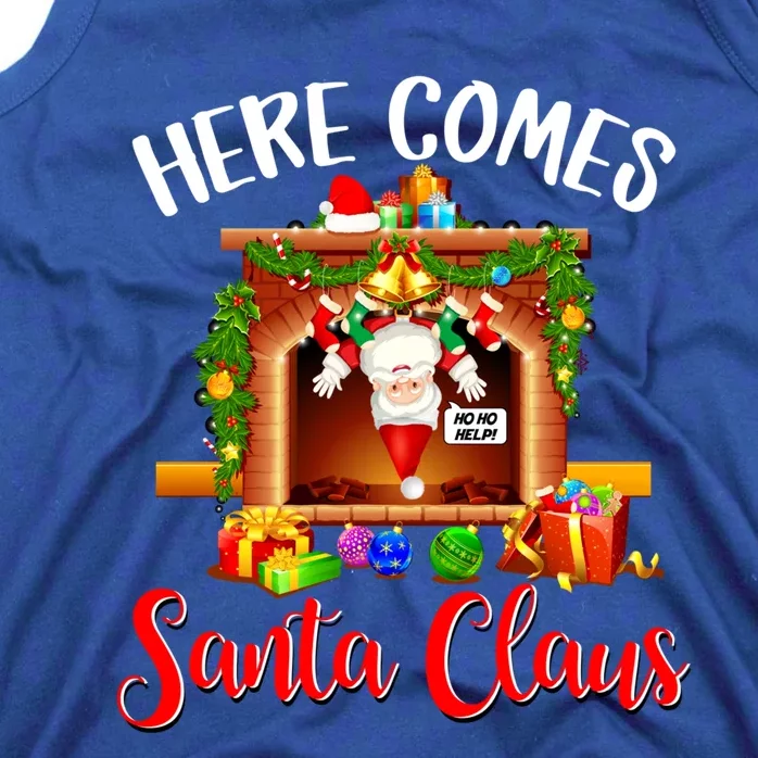 Here Comes Santa! Ho Ho Help! Gift Tank Top