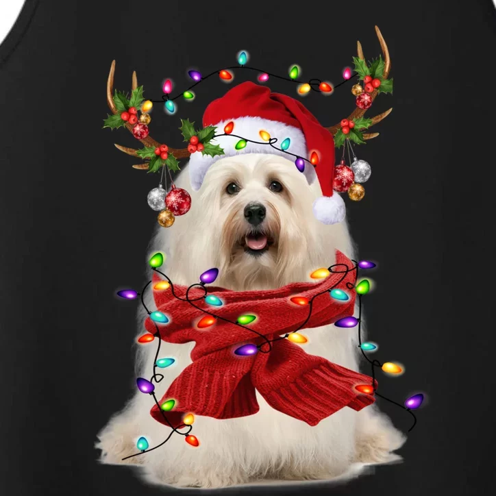 Havanese Christmas Snow Layers Santa Dog Ugly Xmas Gift Performance Tank