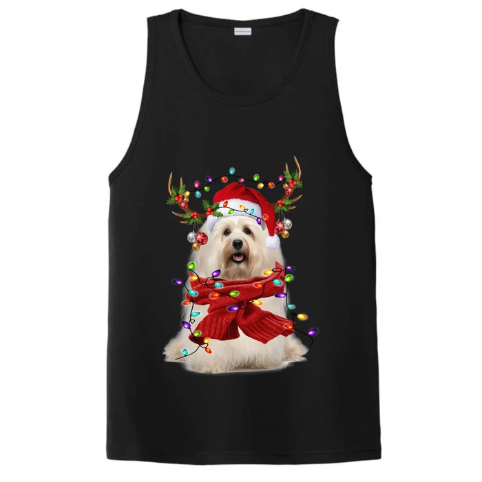 Havanese Christmas Snow Layers Santa Dog Ugly Xmas Gift Performance Tank