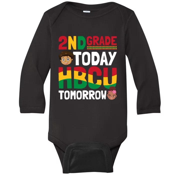 HBCU College Student - 2nd Grade Today HBCU Tomorrow Baby Long Sleeve Bodysuit