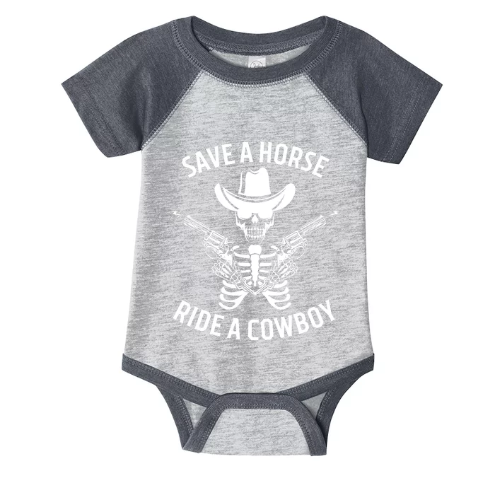 Halloween Cowboy Save A Horse Ride A Cowboy Infant Baby Jersey Bodysuit