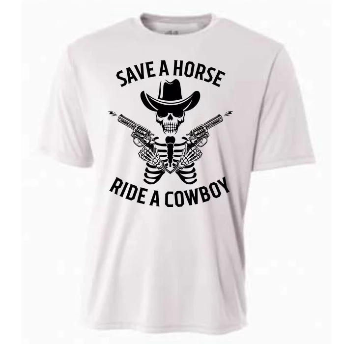 Halloween Cowboy Save A Horse Ride A Cowboy Cooling Performance Crew T-Shirt