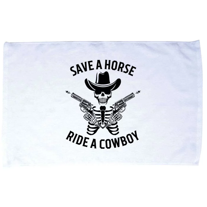 Halloween Cowboy Save A Horse Ride A Cowboy Microfiber Hand Towel