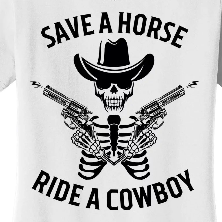 Halloween Cowboy Save A Horse Ride A Cowboy Women's T-Shirt