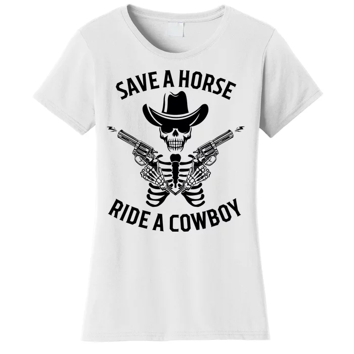 Halloween Cowboy Save A Horse Ride A Cowboy Women's T-Shirt