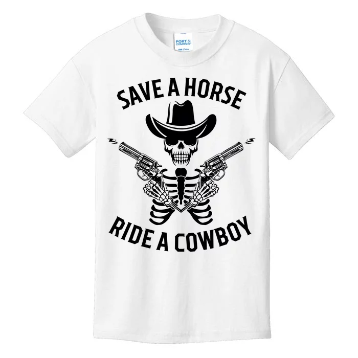 Halloween Cowboy Save A Horse Ride A Cowboy Kids T-Shirt