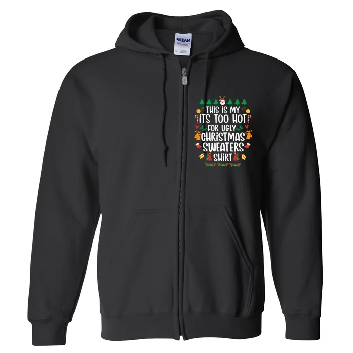 Hot Christmas Sweater Festive and Stylish Holiday Attire Full Zip Hoodie