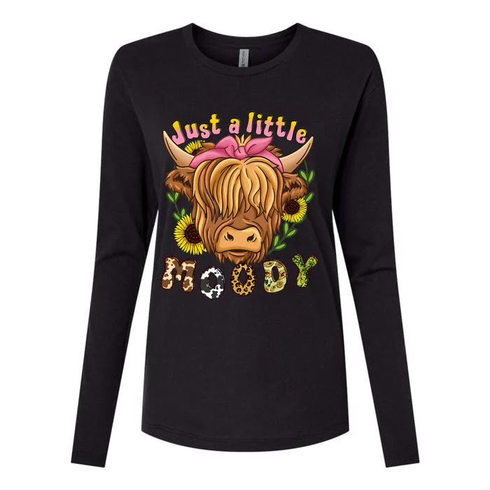 Highland Cow Scottish Highland Cow Womens Cotton Relaxed Long Sleeve T-Shirt