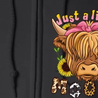 Highland Cow Scottish Highland Cow Full Zip Hoodie