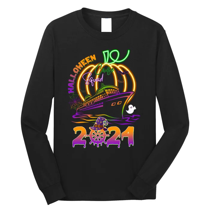 Halloween Cruise Squad 2024 Pumpkin Family Long Sleeve Shirt