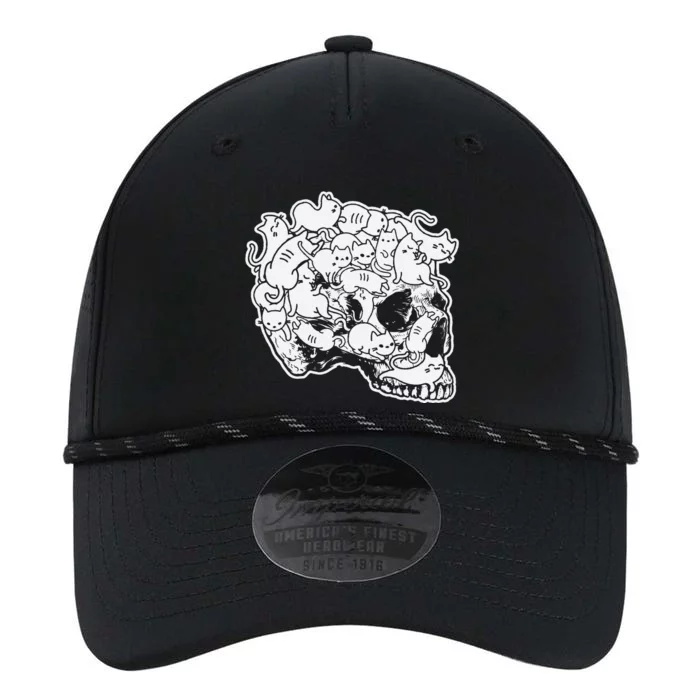 halloween cat skull kitty skeleton halloween skull cat Performance The Dyno Cap