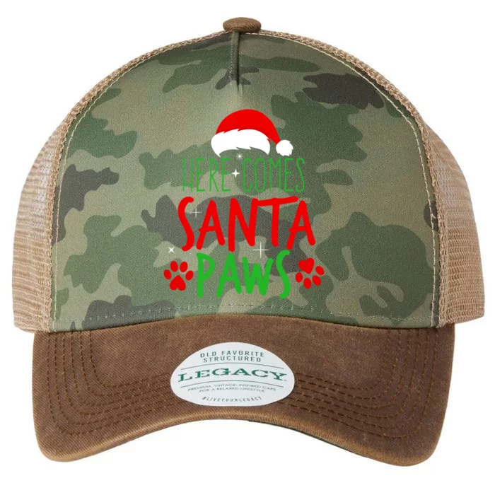 Here Comes Santa Paws Cute Christmas Legacy Tie Dye Trucker Hat