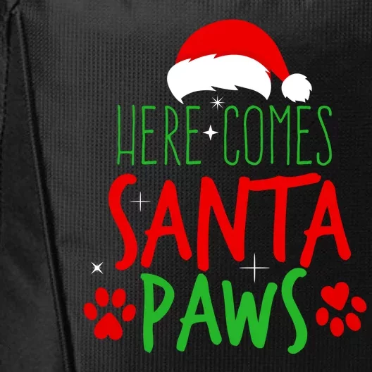 Here Comes Santa Paws Cute Christmas City Backpack