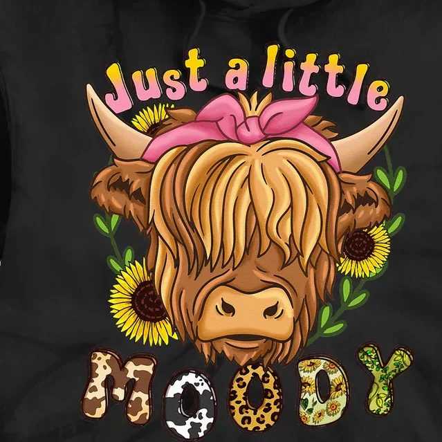 Highland Cow Scottish Highland Cow Tie Dye Hoodie