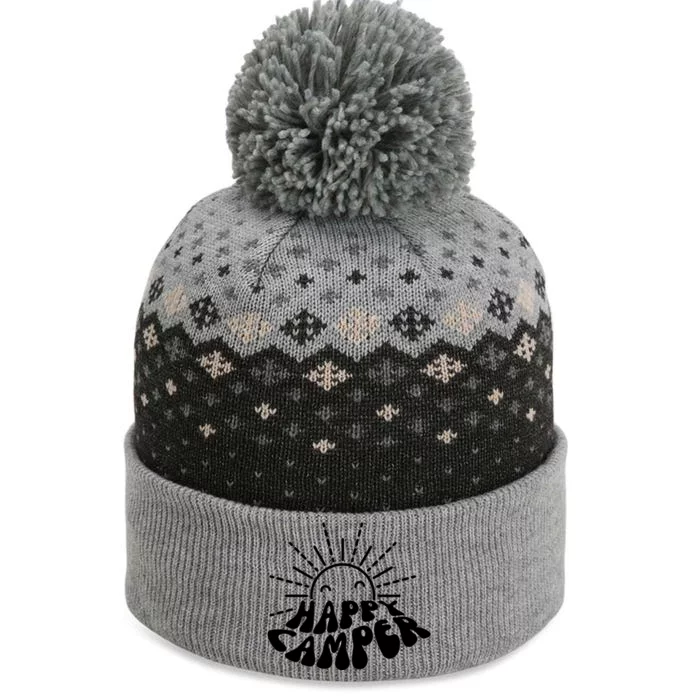 Happy Camper Sunrise The Baniff Cuffed Pom Beanie