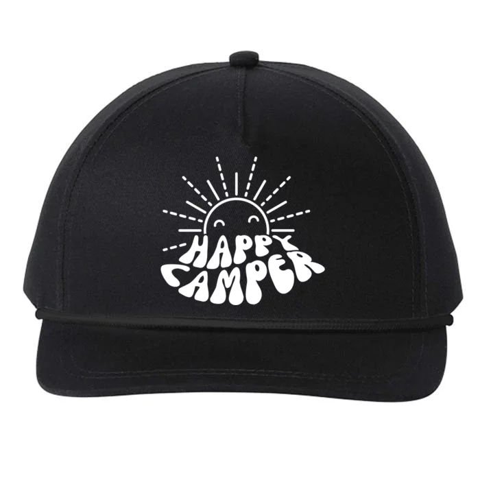 Happy Camper Sunrise Snapback Five-Panel Rope Hat