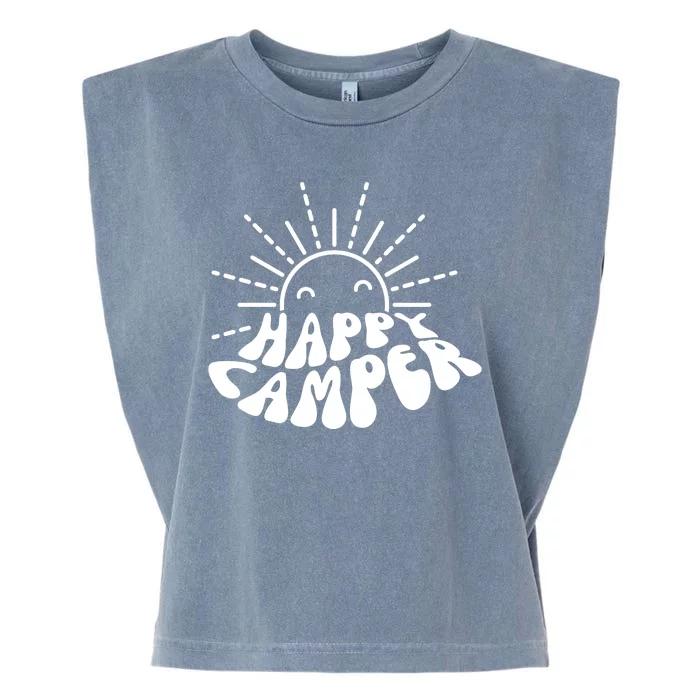 Happy Camper Sunrise Garment-Dyed Women's Muscle Tee