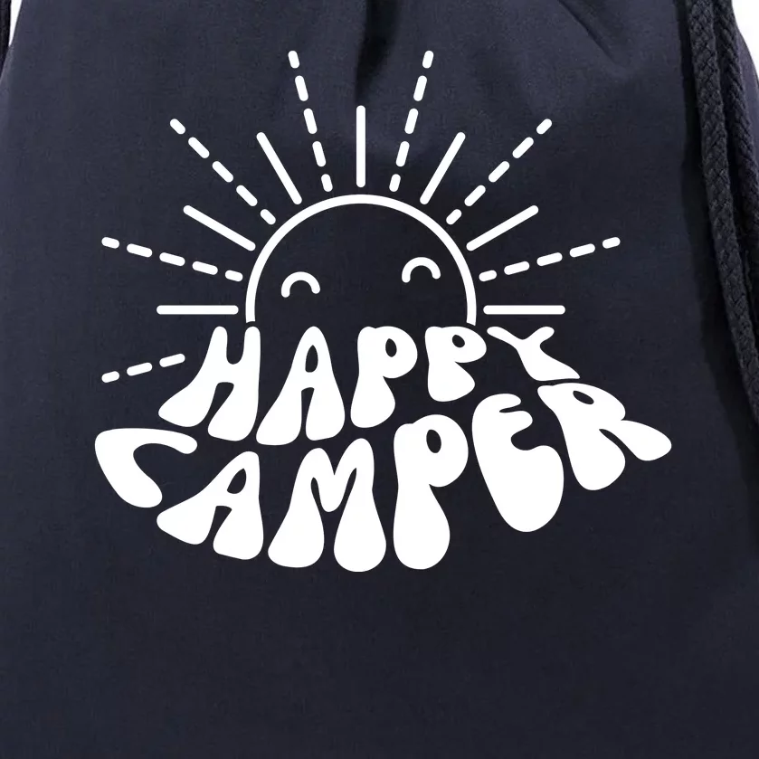 Happy Camper Sunrise Drawstring Bag