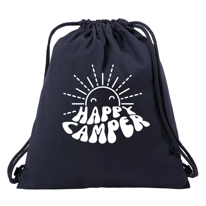 Happy Camper Sunrise Drawstring Bag