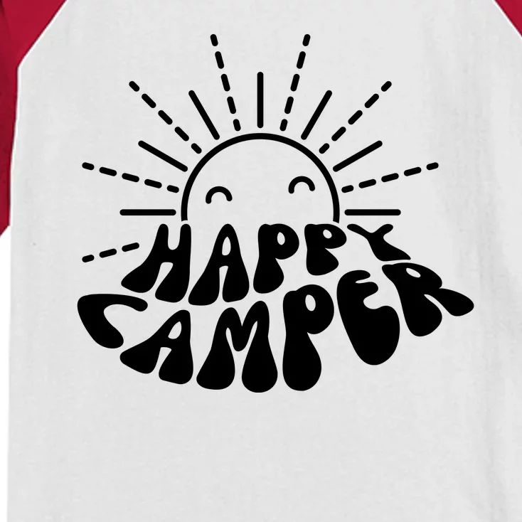 Happy Camper Sunrise Kids Colorblock Raglan Jersey