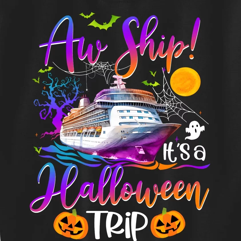 Halloween Cruise Squad Family Matching Kids Sweatshirt