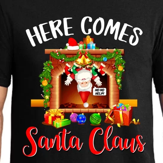 Here Comes Santa! Ho Ho Help! Cool Gift Pajama Set