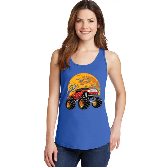 Halloween Costume Spooky Monster Truck Gift Ladies Essential Tank