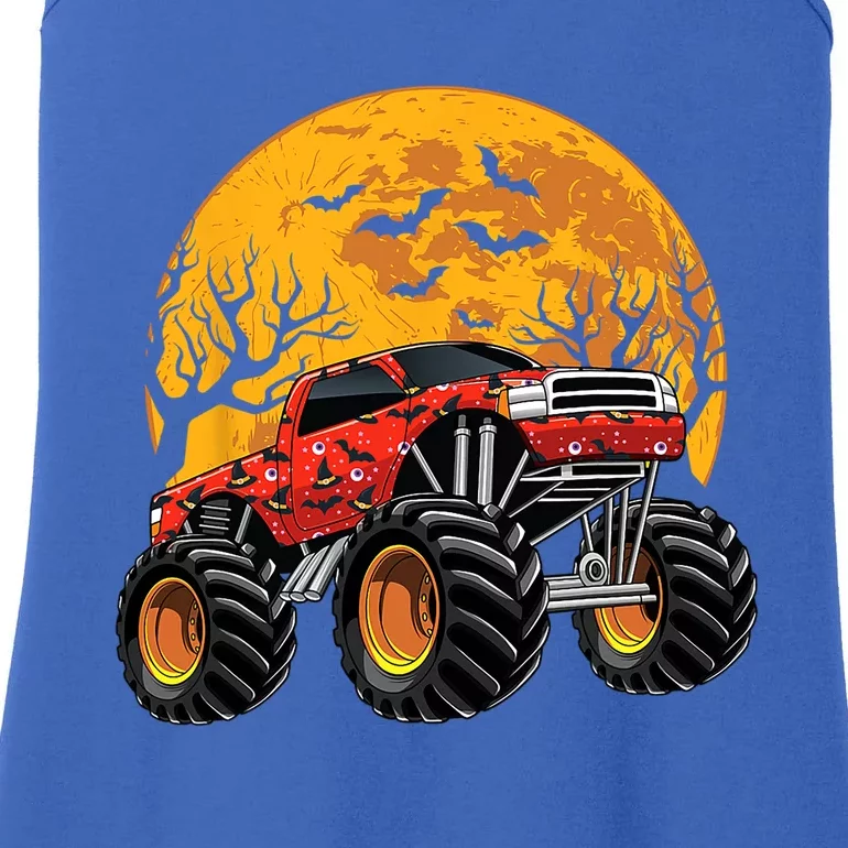 Halloween Costume Spooky Monster Truck Gift Ladies Essential Tank