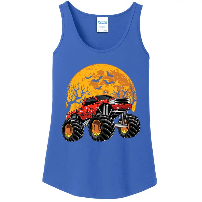 Halloween Costume Spooky Monster Truck Gift Ladies Essential Tank