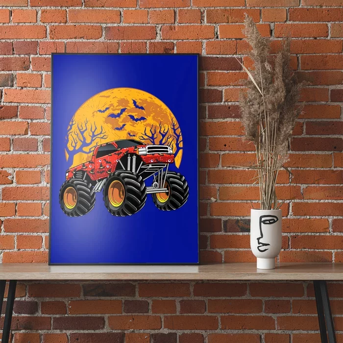 Halloween Costume Spooky Monster Truck Gift Poster