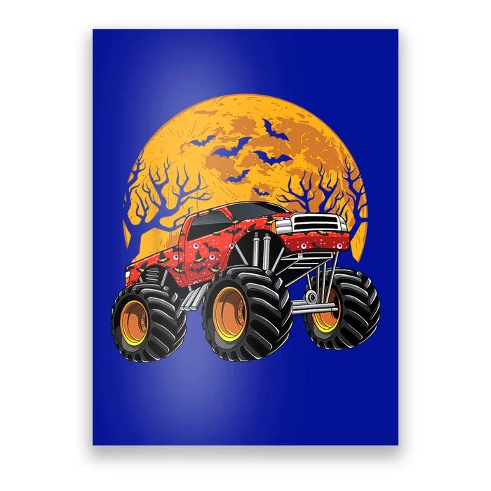 Halloween Costume Spooky Monster Truck Gift Poster