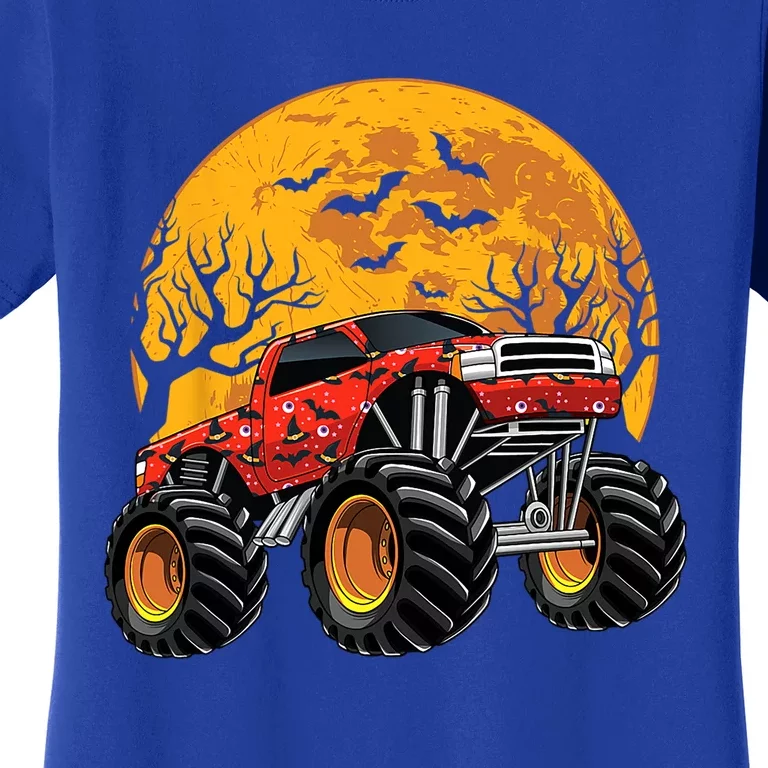 Halloween Costume Spooky Monster Truck Gift Women's T-Shirt