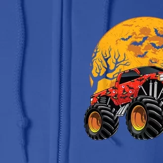 Halloween Costume Spooky Monster Truck Gift Full Zip Hoodie