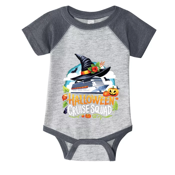 Halloween Cruise Squad Happy Halloween Spooky Pumpkin Cruise Infant Baby Jersey Bodysuit