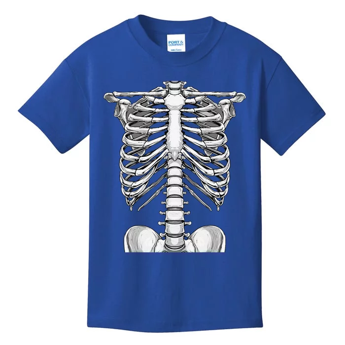 Halloween Costume Skeleton Rib Cage Funny & Funny Horror Kids T-Shirt