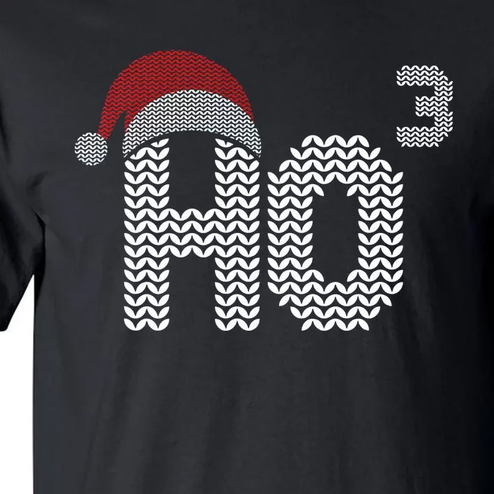 Ho Cubed Shirt Funny Christmas Math Teacher Gift Ho Ho Ho Tall T-Shirt