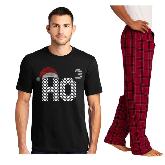 Ho Cubed Shirt Funny Christmas Math Teacher Gift Ho Ho Ho Pajama Set